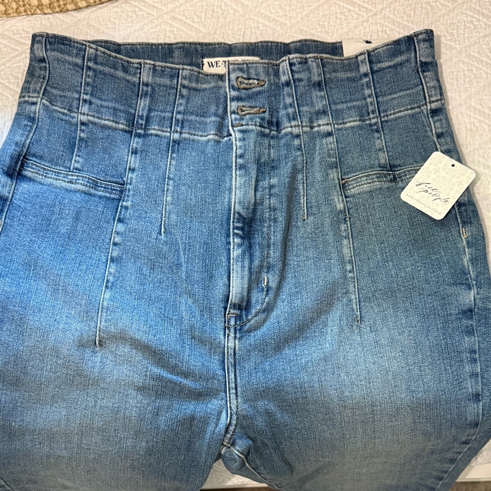 Free People High Rise Blue Jeans